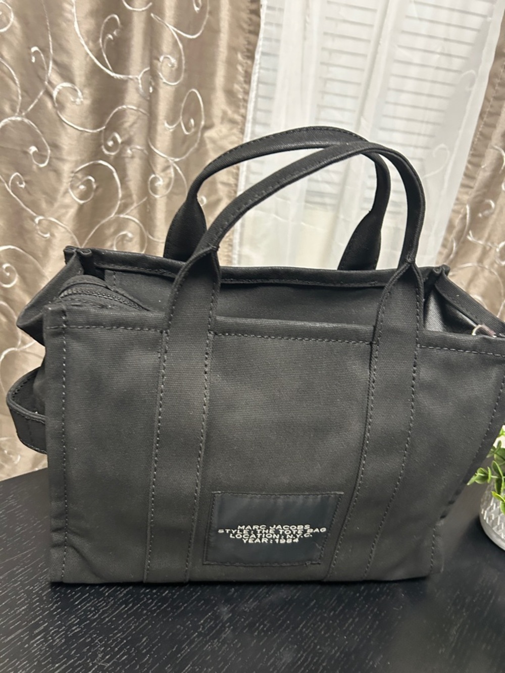 Marc Jacobs Black 'The Tote Bag' Canvas Duffel - Picture 8 of 17